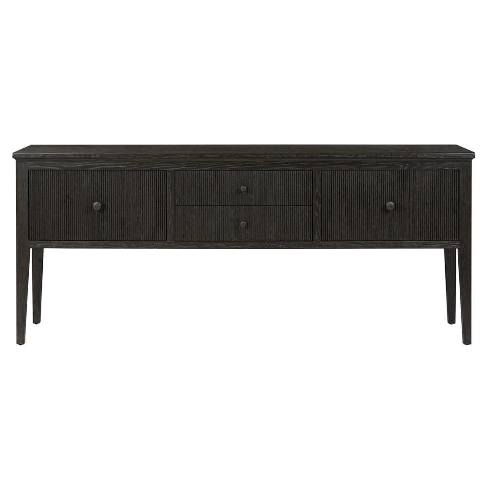 Bush Light Distressed Black Sideboard | Kathy Kuo Home