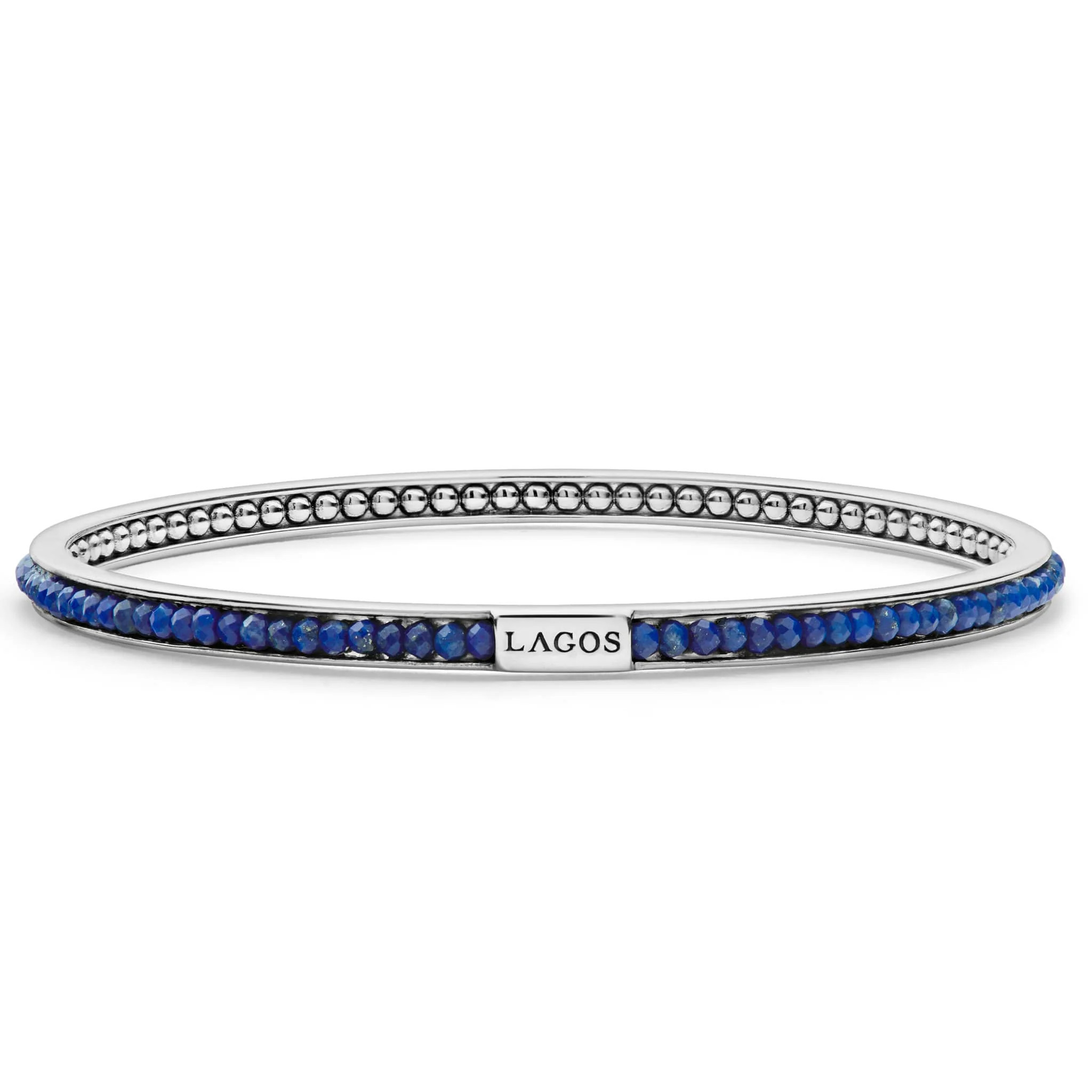 Caviar Icon Lapis Bangle | LAGOS
