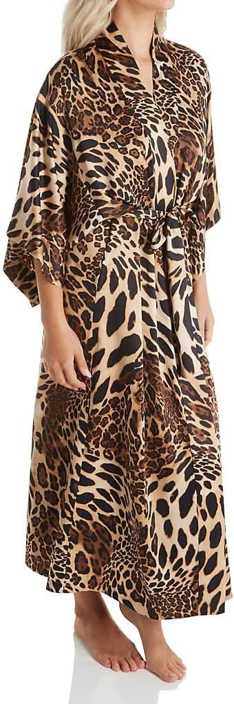 Natori womens Luxe Leopard Robe Length 52" | Amazon (US)