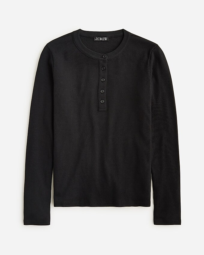 Vintage rib long-sleeve henley T-shirt | J. Crew US