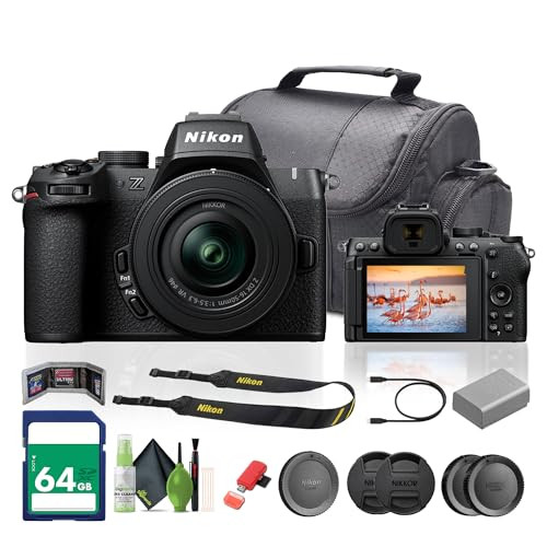 Nikon Z50II Mirrorless Digital Camera with NIKKOR Z DX 16-50mm f/3.5-6.3 Lens Bundle with 64GB Memory Card + Cleaning Kit + More | Amazon (US)
