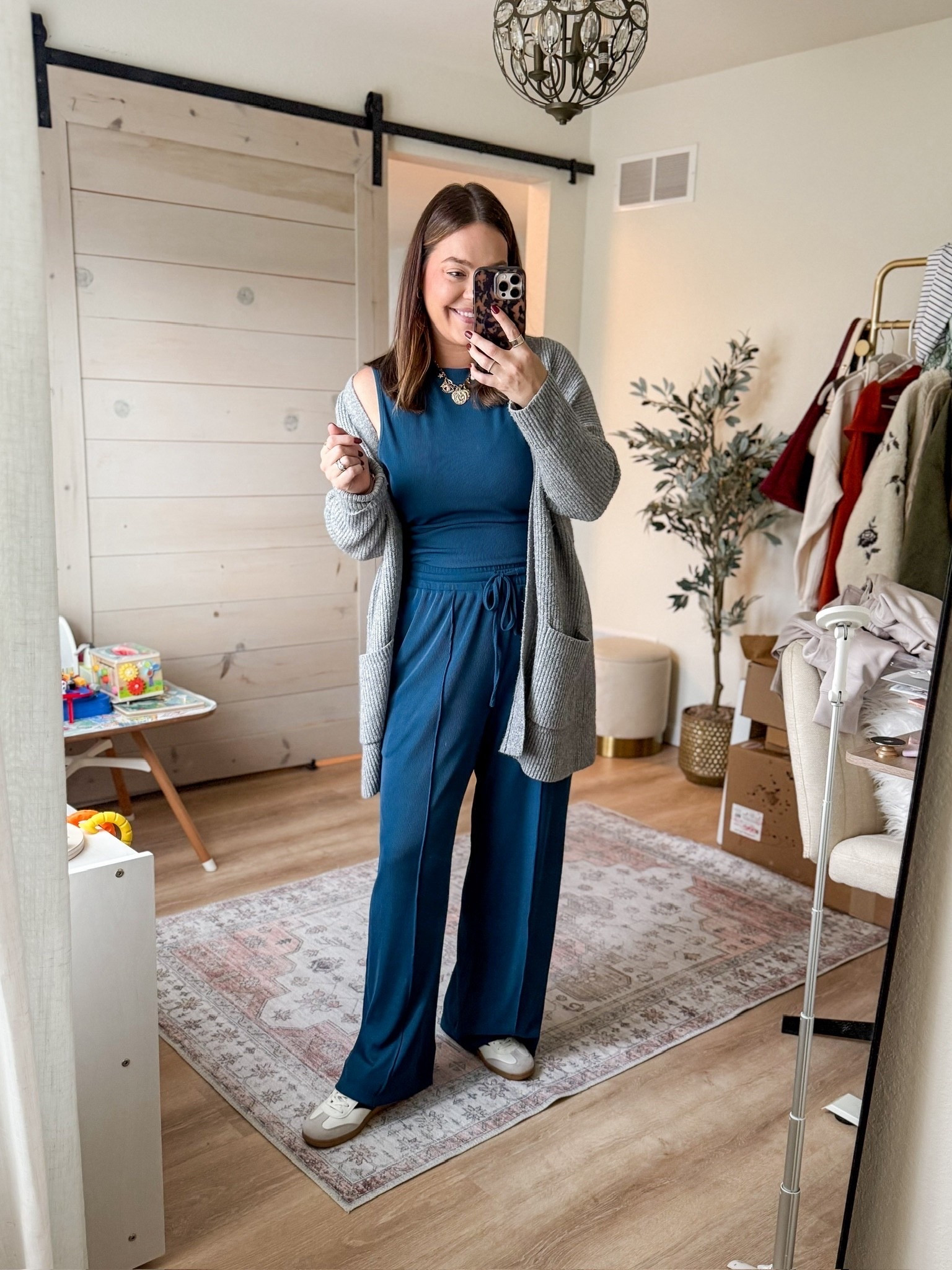 Amazon cardigan in large, wearing a large in the set 

#LTKFindsUnder50 #LTKSeasonal #LTKStyleTip