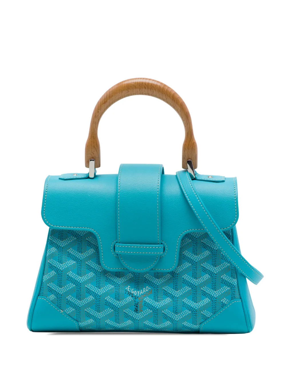 Goyard Pre-Owned 2017 Mini Goyardine Saigon Souple satchel - Blue | Farfetch Global
