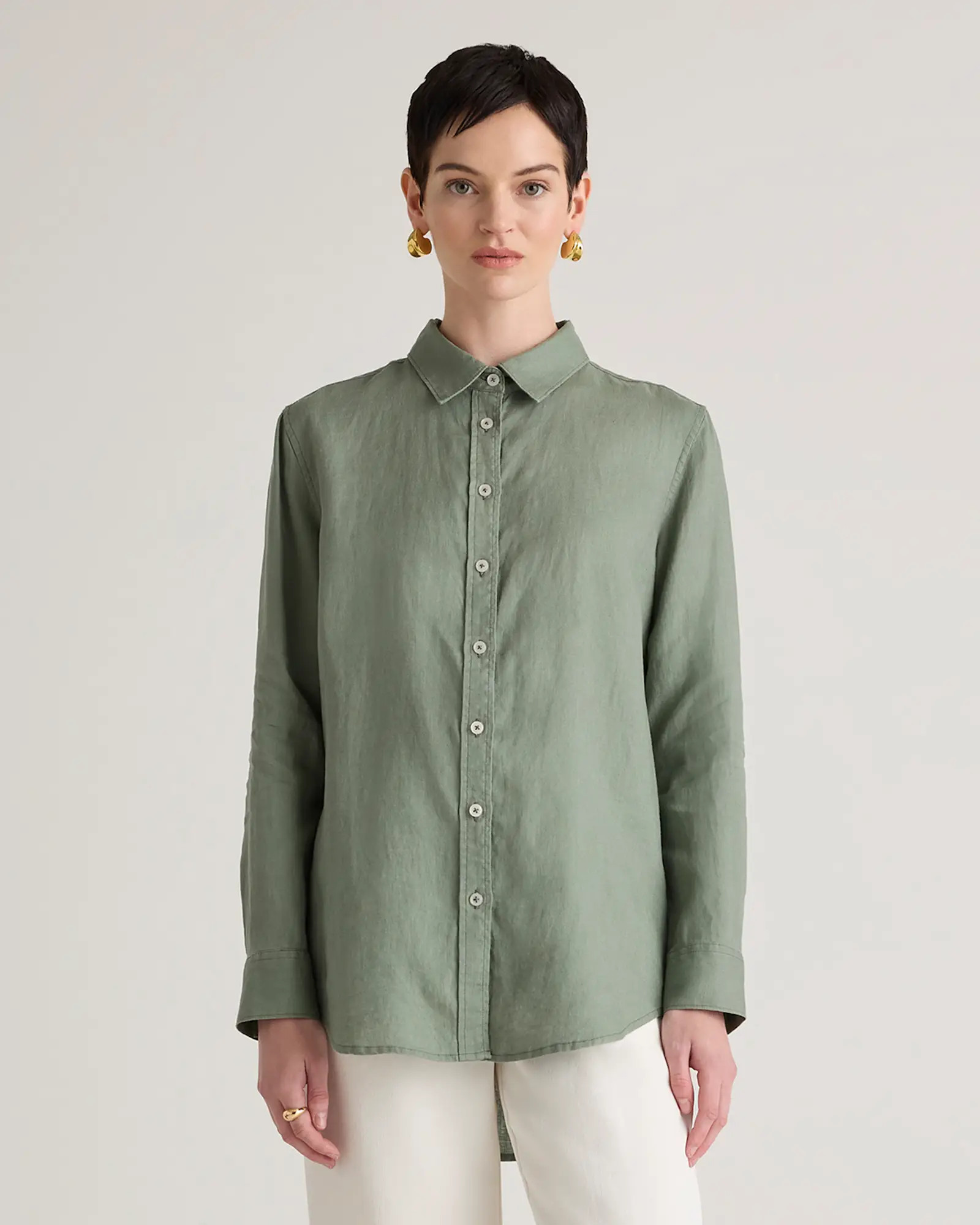 100% European Linen Long Sleeve Shirt | Quince