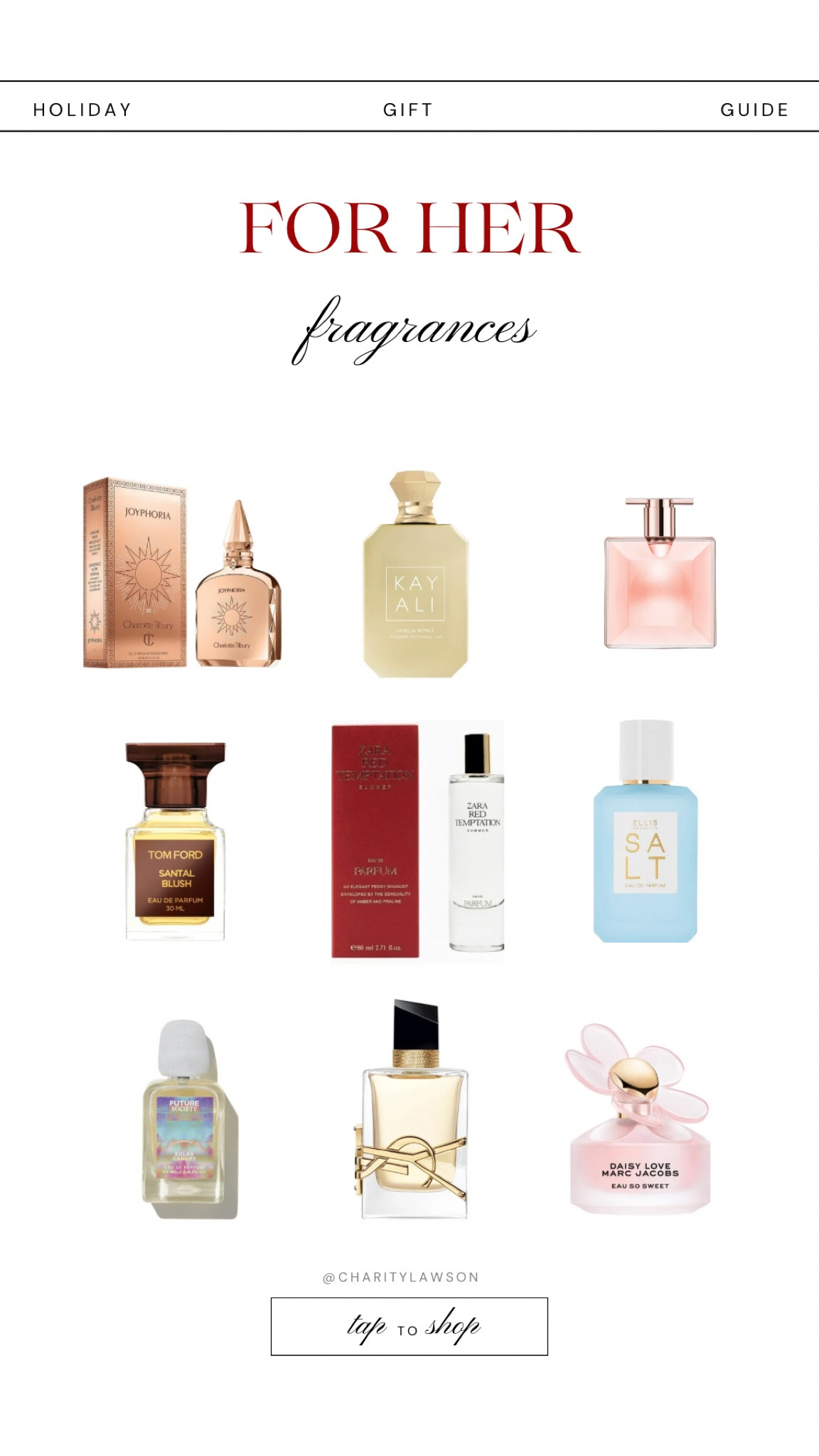✨HOLIDAY GIFT GUIDE: Fragrances for Her ✨

shopping for a special lady: mom, wife, sister, friend, no matter her role..i’ve put together some of my favorite scents that I’ve gotten tons of compliments on!!!!! If she’s looking for a new scent to add to her lineup- these are worth a try! 

#LTKGiftGuide #LTKSeasonal #LTKHoliday