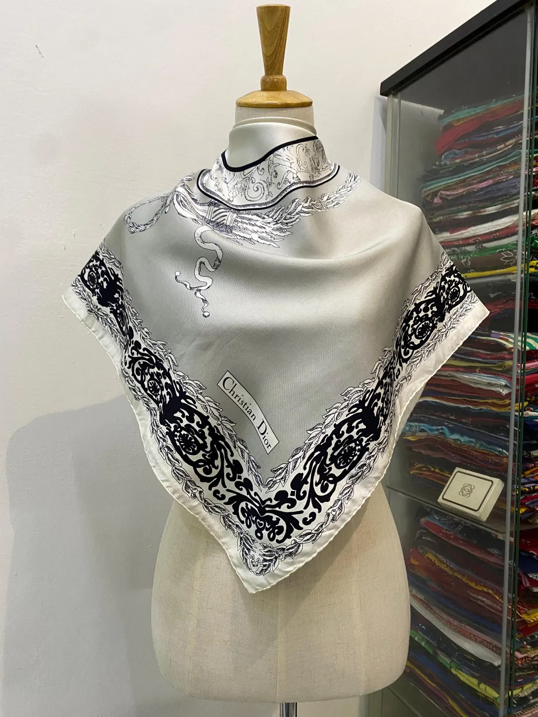 Vintage Christian Dior Silk Scarf Christian Dior Shawl Dior Silk Muffler Christian Dior Silk Head... | Etsy (US)