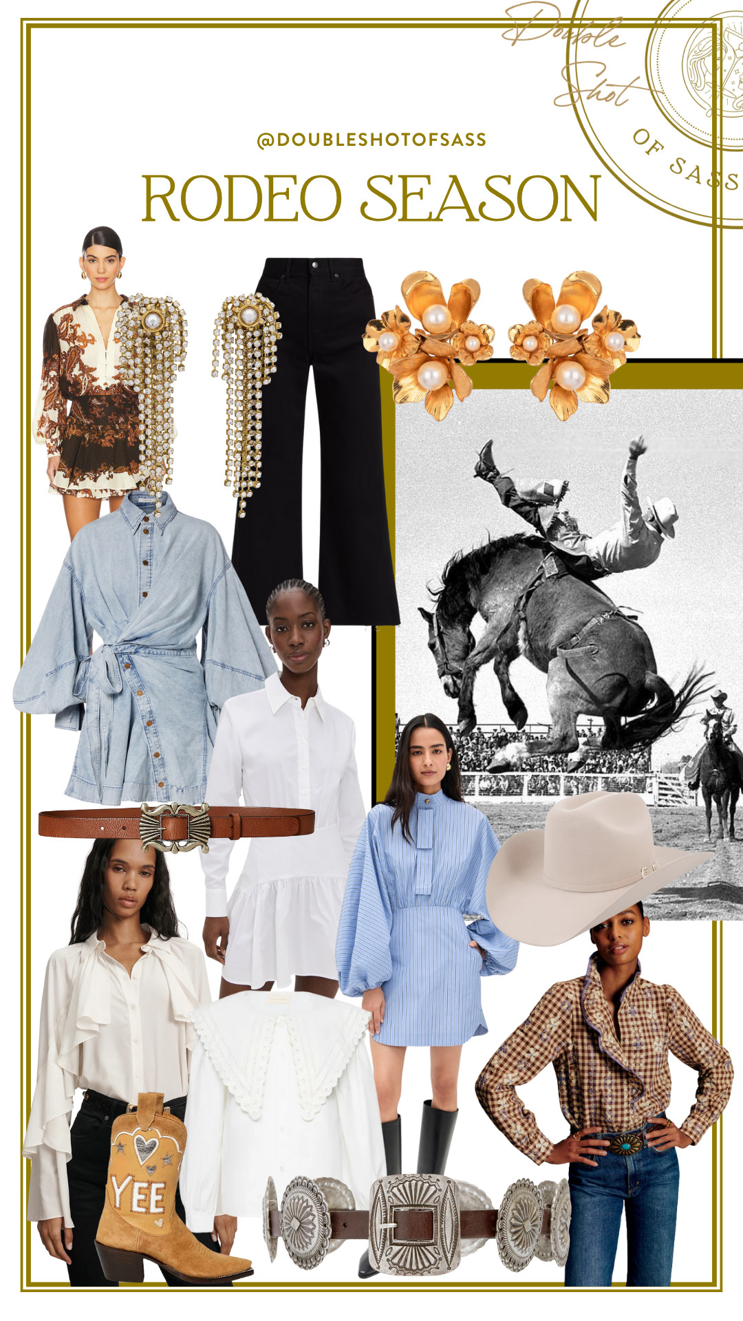 Rodeo season is here! We rounded up our favorite western wear outfits right now! 

 
