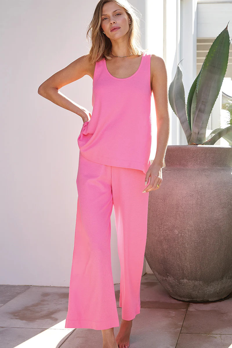 Pointelle Pajama Pants Set in Zinnia | Lake Pajamas