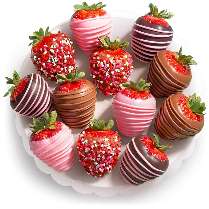 Golden State Fruit 12 Love Berries Valentine's Day Chocolate Covered Strawberries | Amazon (US)
