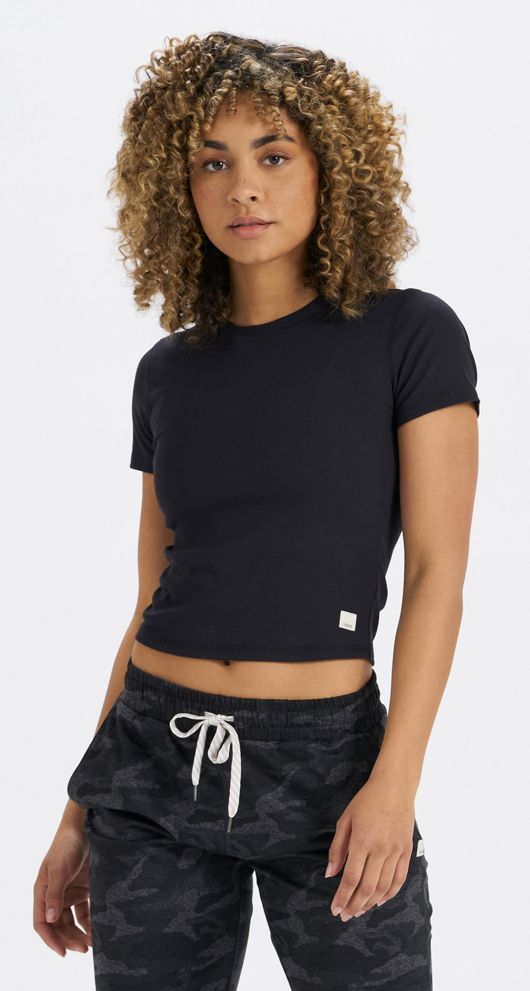 Vuori Women's Pose Fitted T-Shirt  Black XL | REI