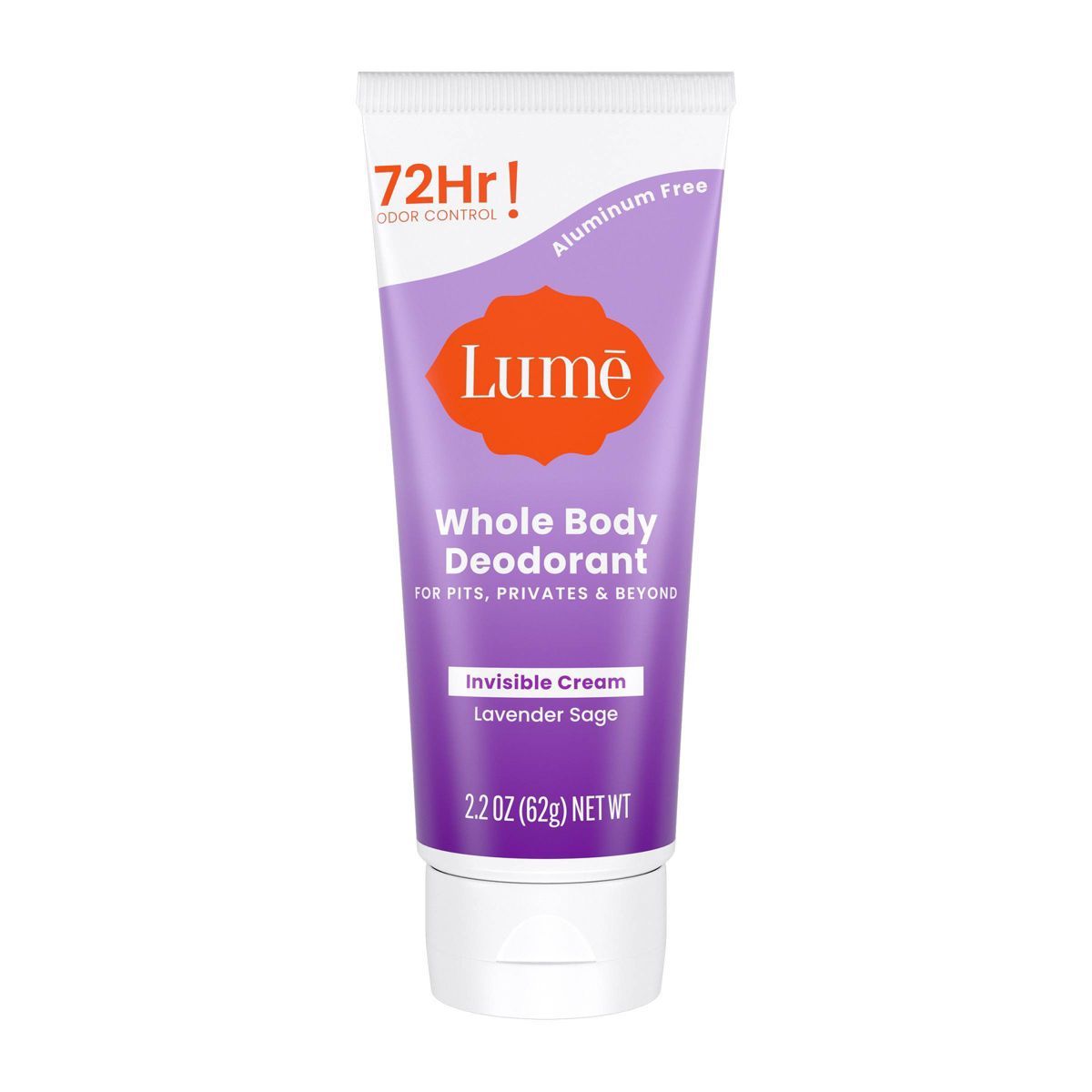 Lume Whole Body Invisible Cream Tube Deodorant - Lavender Sage - 2.2oz | Target