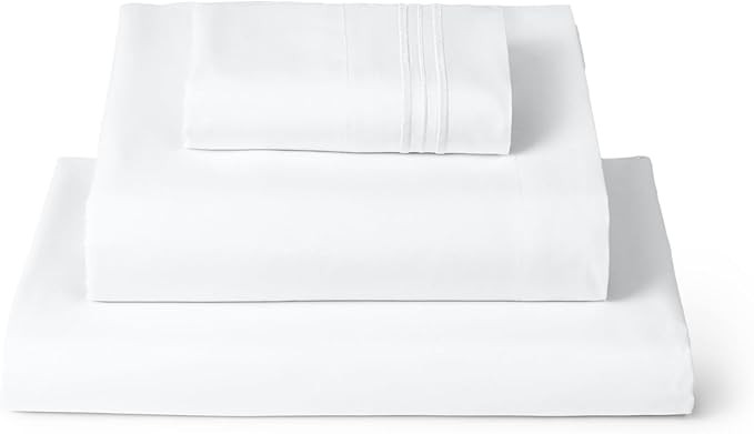 Mellanni Twin XL Sheets Set - 3 PC Iconic Collection Bedding - Hotel Luxury, Extra Soft, Cooling ... | Amazon (US)