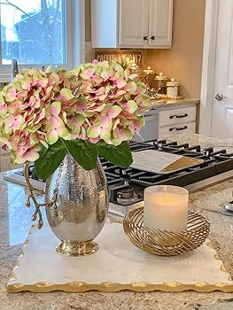 DILATATA Fake Hydrangeas Real Touch Hydrangea Flowers 26" Large Artificial Hydrangea Flowers Silk... | Amazon (US)