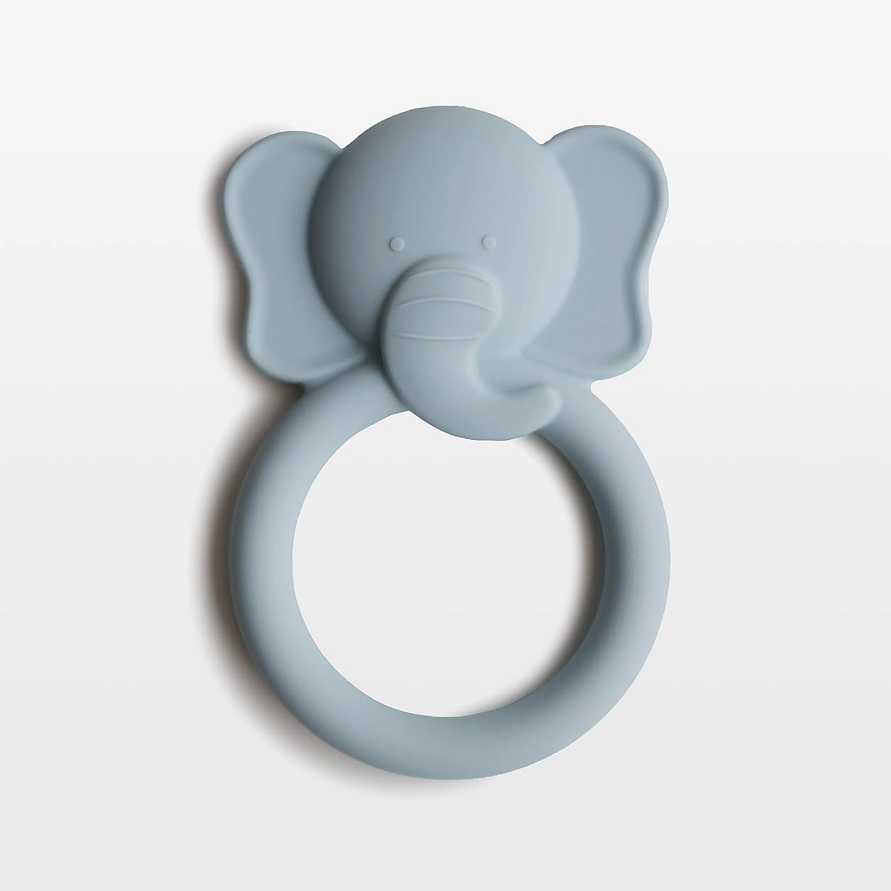 Mushie Green Bunny Silicone Baby Teether + Reviews | Crate & Kids | Crate & Barrel