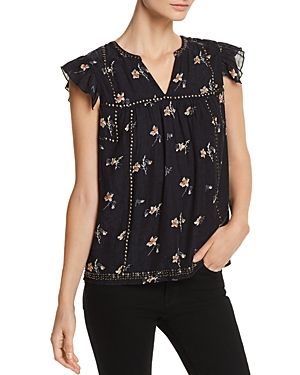 Joie Reganne Embellished Floral Top | Bloomingdale's (US)