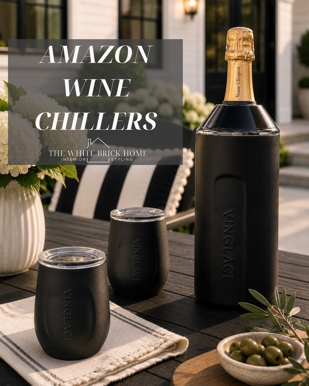 A round up of chic wine chillers from Amazon that will be the perfect summer patio addition! 

Entertaining, summer entertaining, wine, wine chillers, wine chiller, entertaining ideas, wine glass, outdoor, outdoor living, outdoor living design, outdoor living drinkware, drinkware, wine, wine glasses, wine glass outdoor, chiller, wine chiller, wine glasses, patio design, patio ideas, patio decor, Amazon, Amazon home, Amazon home decor

#LTKSeasonal #LTKHome #LTKSaleAlert