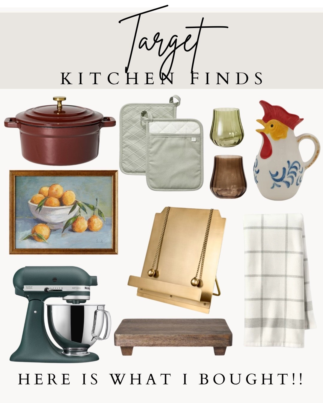 Target Kitchen Finds You’ll Actually Use and Love🤍

From everyday essentials to pretty countertop pieces—these Target finds make your kitchen feel styled, functional, and so easy to love 🍳✨


#LTKHome #LTKSeasonal #LTKvlog