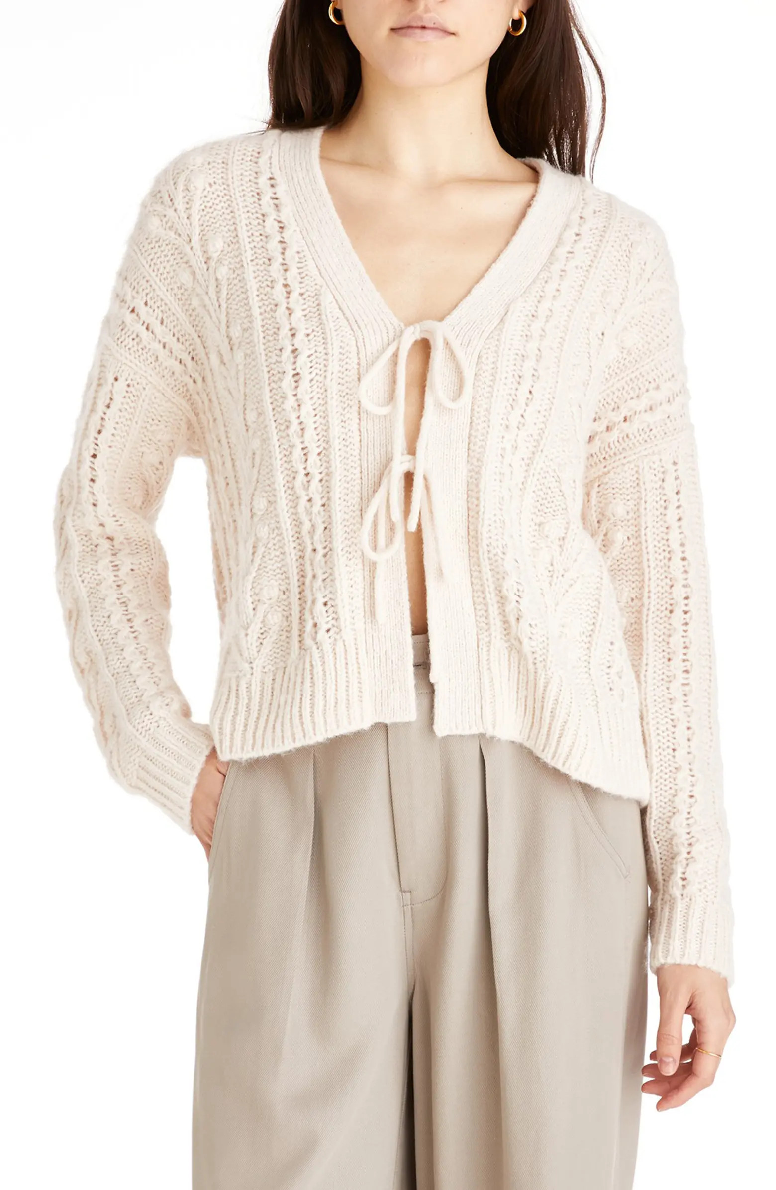 Cable Tie Front Cardigan Sweater | Nordstrom