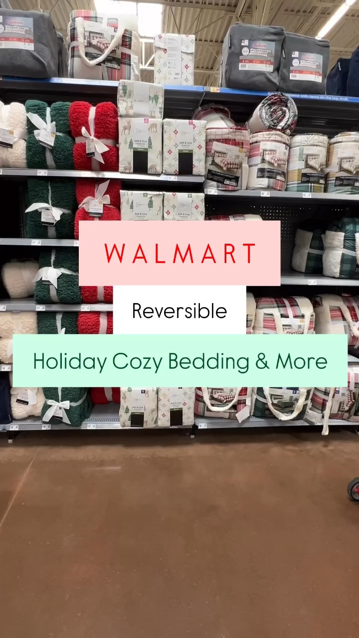Check out this cozy holiday bedding! I just got this comforter and flannel sheet set a couple weeks ago, and with the onset of cold weather, I’ve already got it on my bed. I have a small pup who absolutely loves nestling up in the sherpa part. Safe to say, we both LOVE this new bedding! 🤗 I also linked the quilts and cozy blankets! 

#LTKHome #LTKSeasonal #LTKHoliday