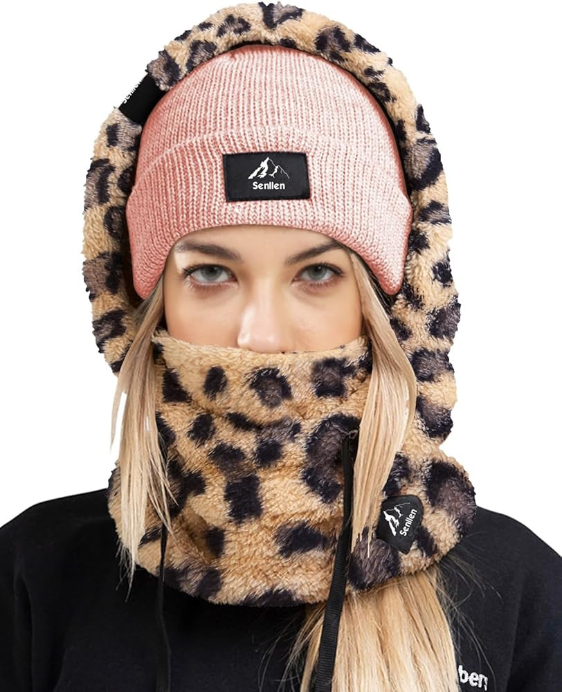 Senllen Balaclava Cold Weather Fleece Windproof Ski Mask Winter Breathable Thermal Face Mask Neck... | Amazon (US)