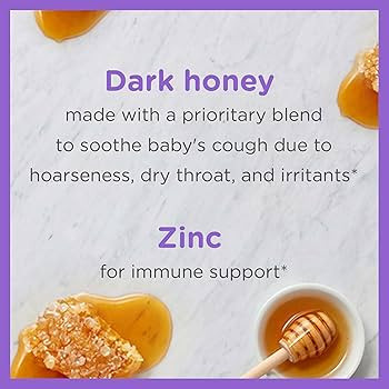 Zarbee's Baby Honey Cough Syrup + Immune for Babies 12-24 Months, Safe & Effective Cough Syrup wi... | Amazon (US)