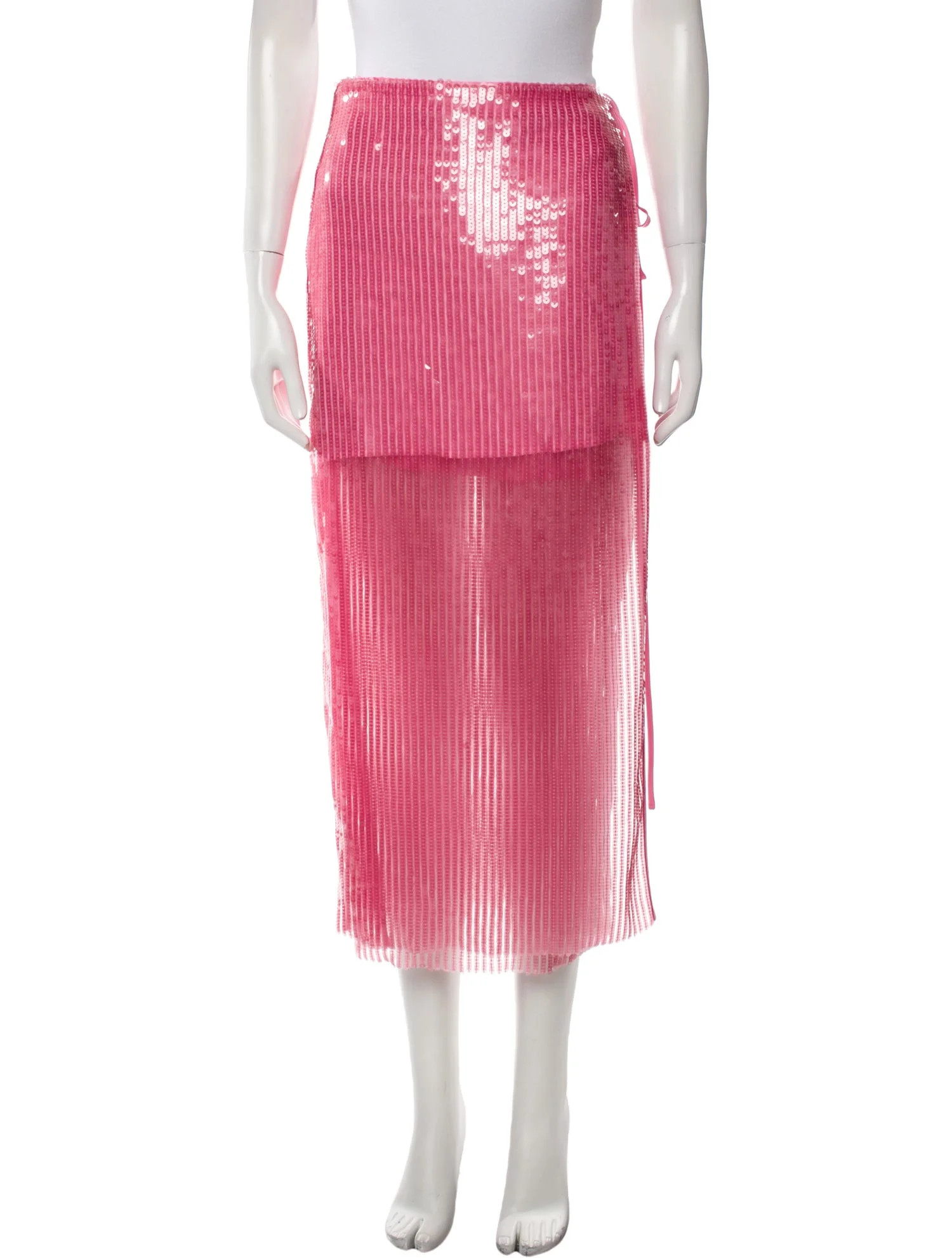 Sequin Embellishments Midi Length Skirt | The RealReal