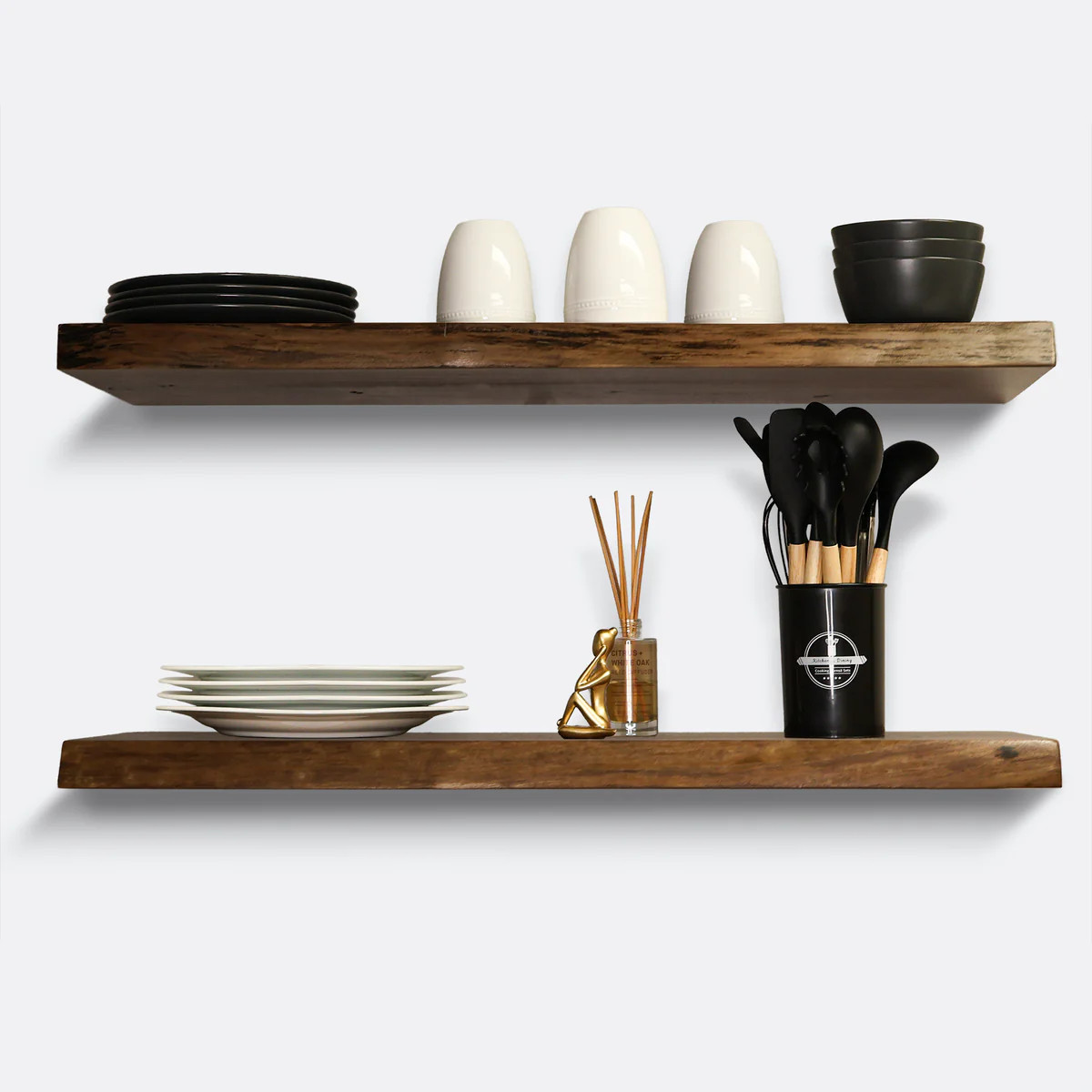 Live Edge Walnut Floating Shelves | Urbandi