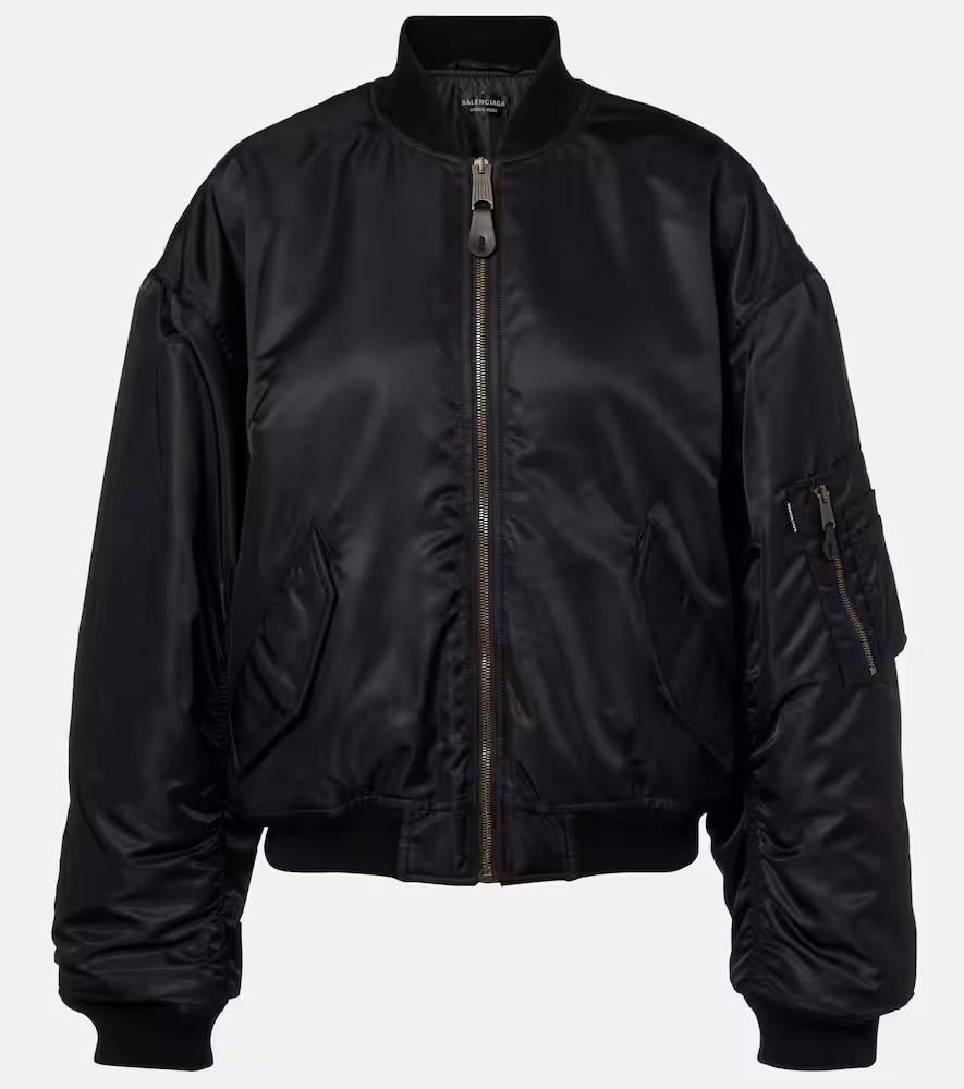 Balenciaga Standard technical satin bomber jacket | Mytheresa (US/CA)