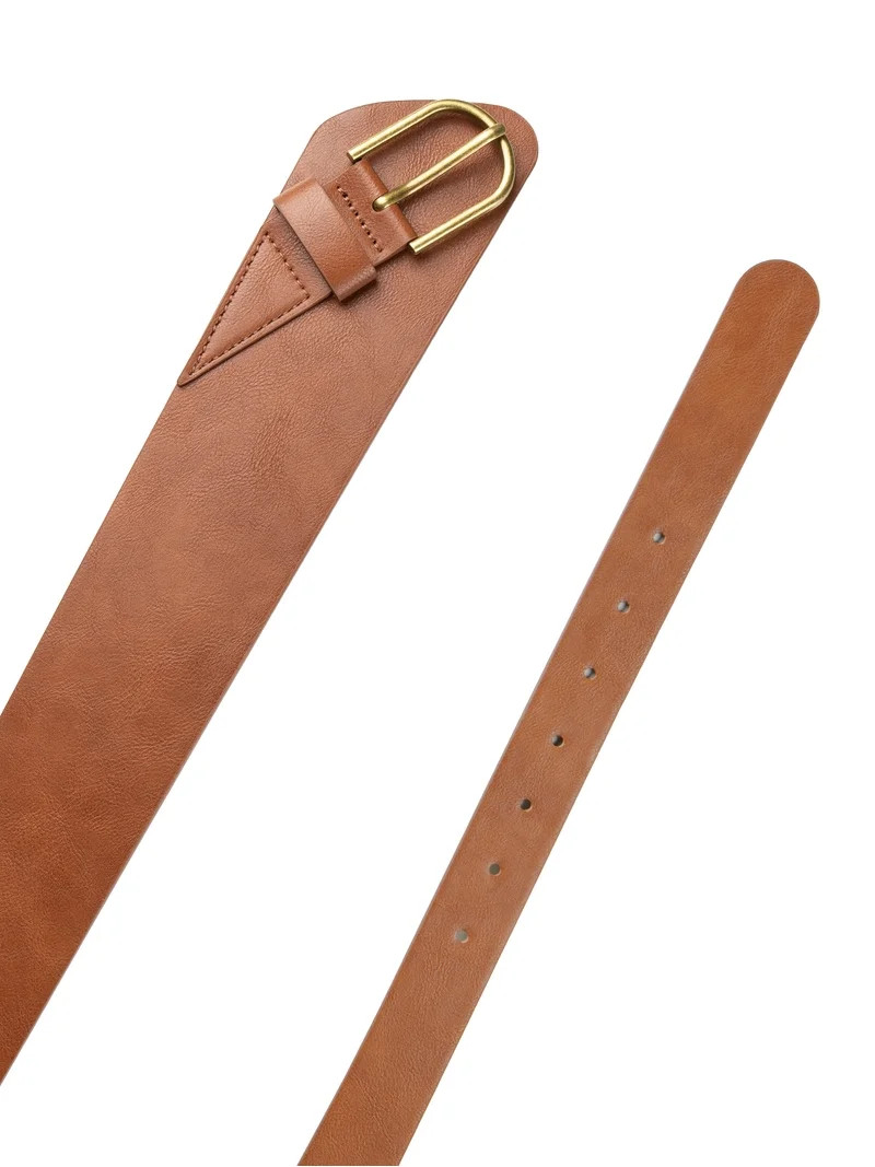 Off-Waist Belt With Asymmetrical Design and Brass Hardware | Walmart (US)