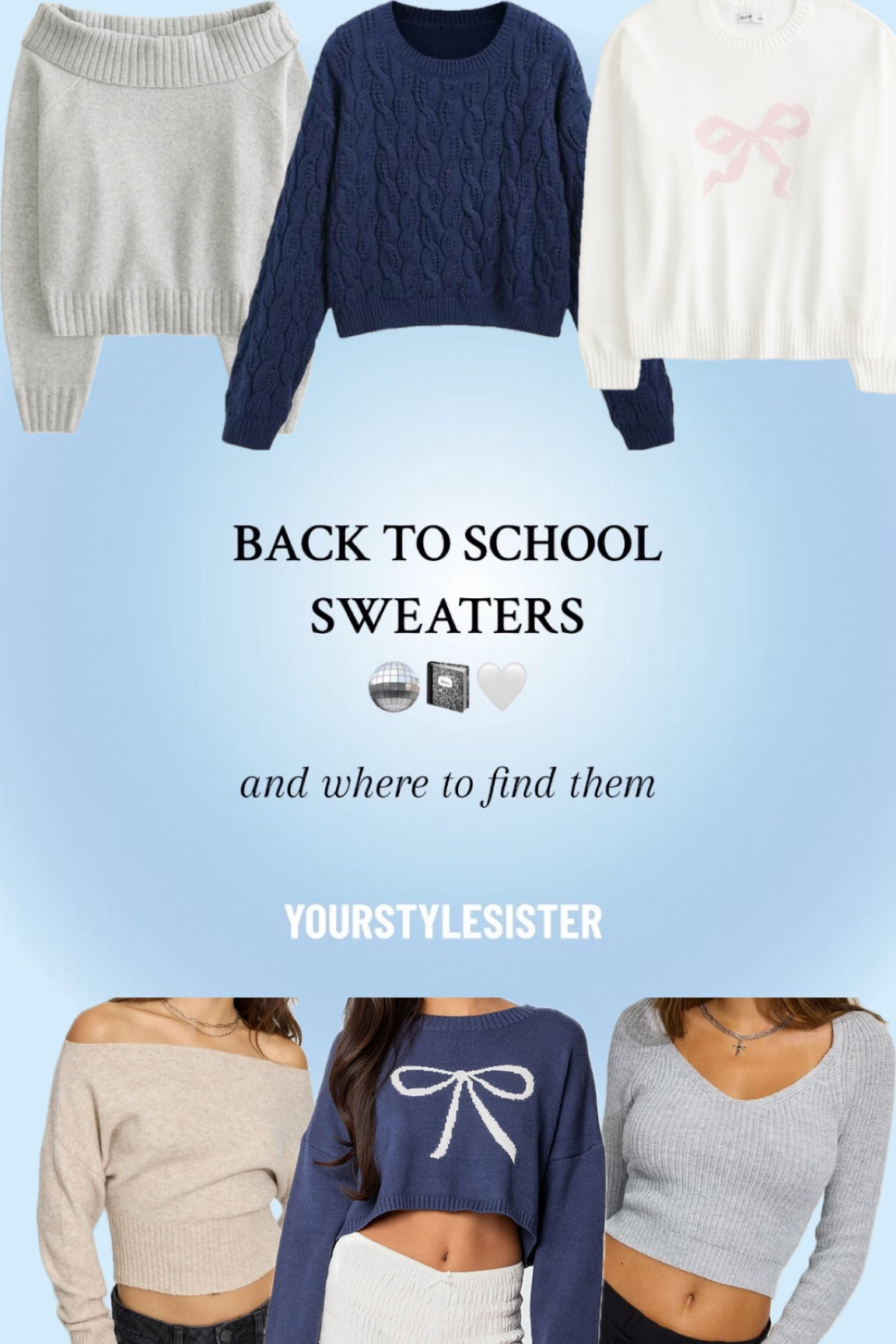 back to school sweaters 

#LTKstyletip