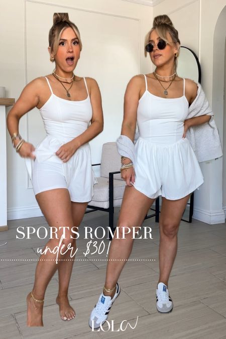 Athletic romper 🤌🏼🤌🏼 looks like a little drop waist mini dress...so cute! 

✔️ wearing small | omg this sports romper is so freaking cute (wearing small)! Perfect for errands or real sports lol it has built-in shorts and it's super comfortable with good amount of stretch. The back is not too short, which is nice.

#LTKFitness #LTKU #LTKStyleTip