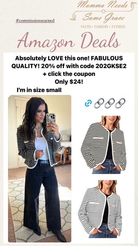 Promo code on my new favorite Amazon jacket! It’s so good! 

#LTKstyletip #LTKfindsunder100 #LTKsalealert
