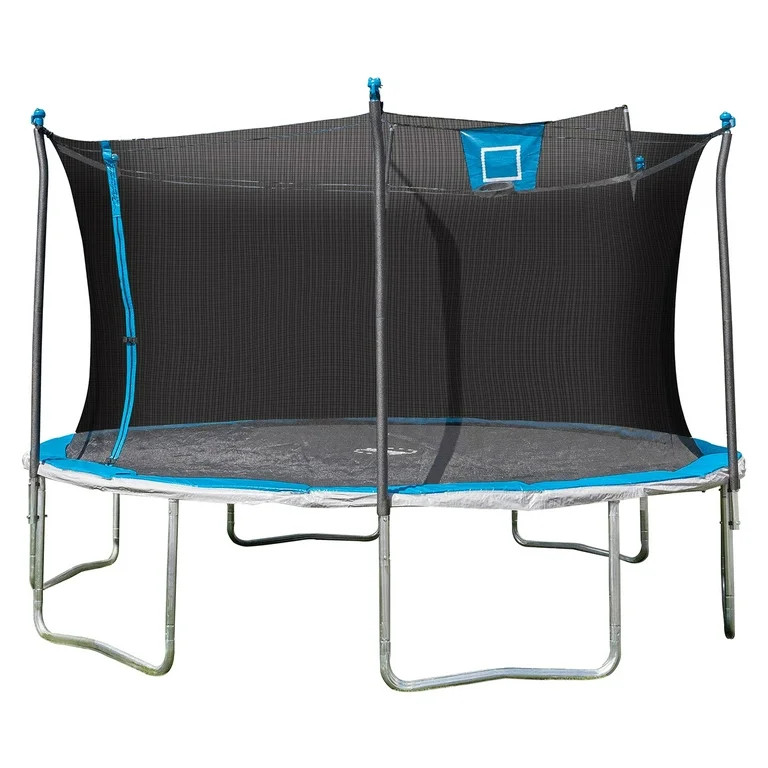 Sportspower Bounce Pro 14' Round Trampoline with Skyslam Basketball Station and Safety-Enclosure ... | Walmart (US)