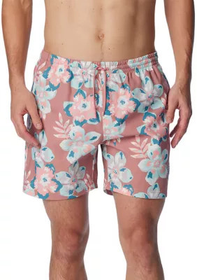 Columbia Men's Rambler Swim Trunks, Pink, X-Large 6 | Belk