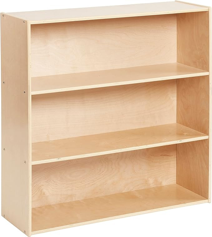 ECR4Kids Streamline 3-Shelf Storage Cabinet, 36in, Kid's Bookshelf, Natural | Amazon (US)