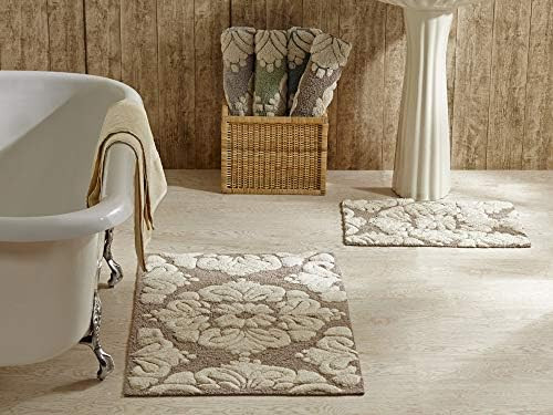 Better Trends Medallion Set Collection is Ultra Soft Plush and Absorbent Tufted Bath Mat Rug 100 ... | Amazon (US)