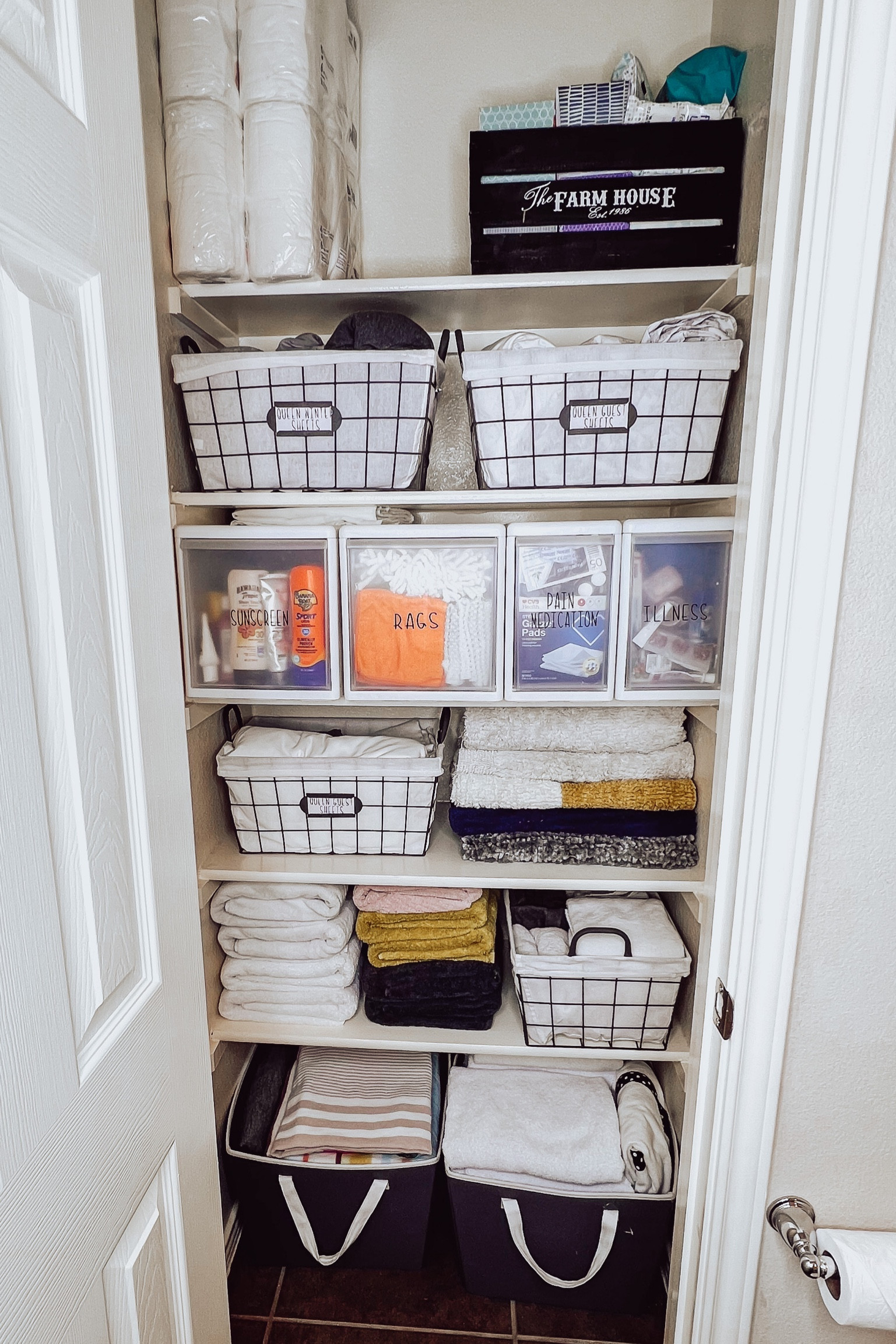 Linen closet makeover! Linen closets should house amazing baskets full of bathroom items, towels, and more!❤️ shop mine here! 

#LTKFind #LTKhome