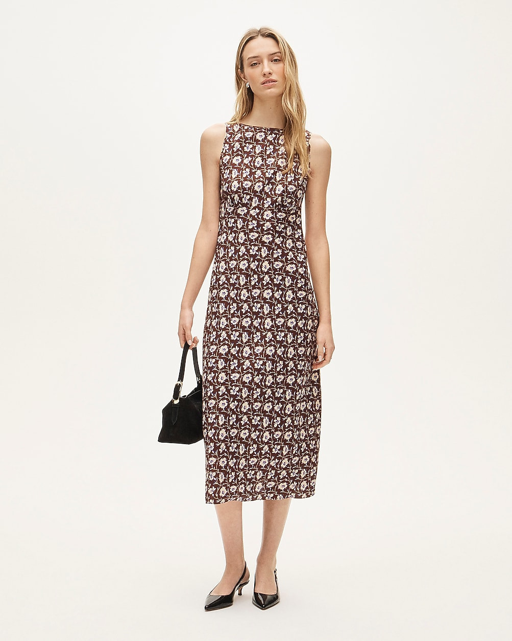 Bias-cut slip dress in floral print | J. Crew US