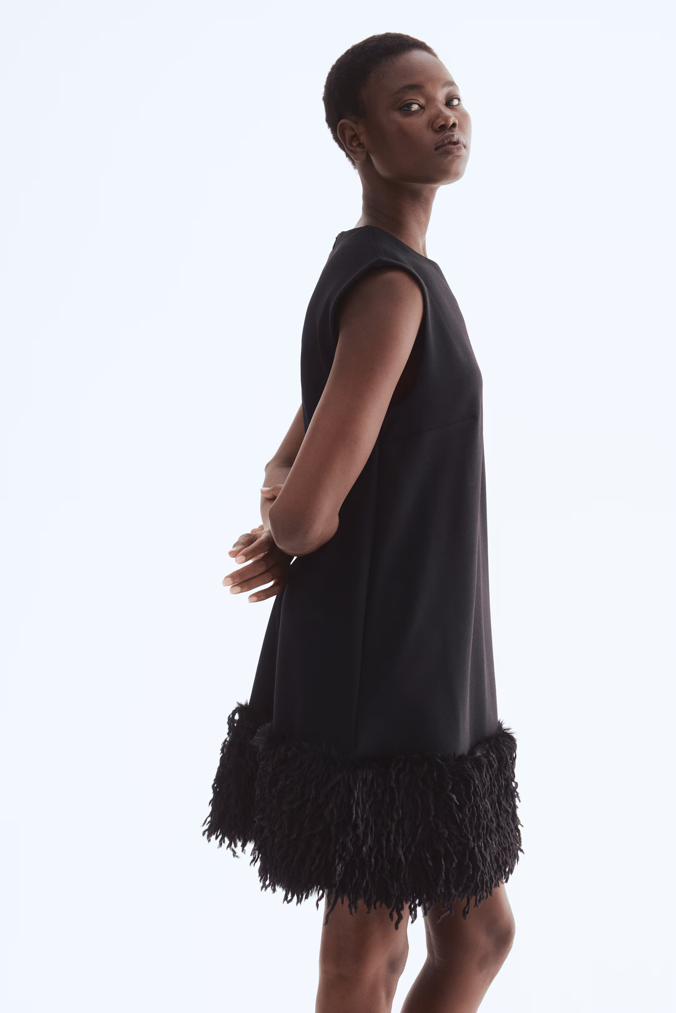Fringe-Hem Mini Dress | H&M (US + CA)