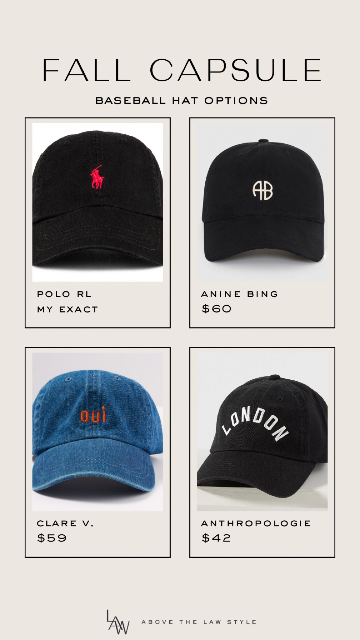 Fall Capsule: Baseball Hat

#LTKFindsUnder50 #LTKStyleTip #LTKFindsUnder100