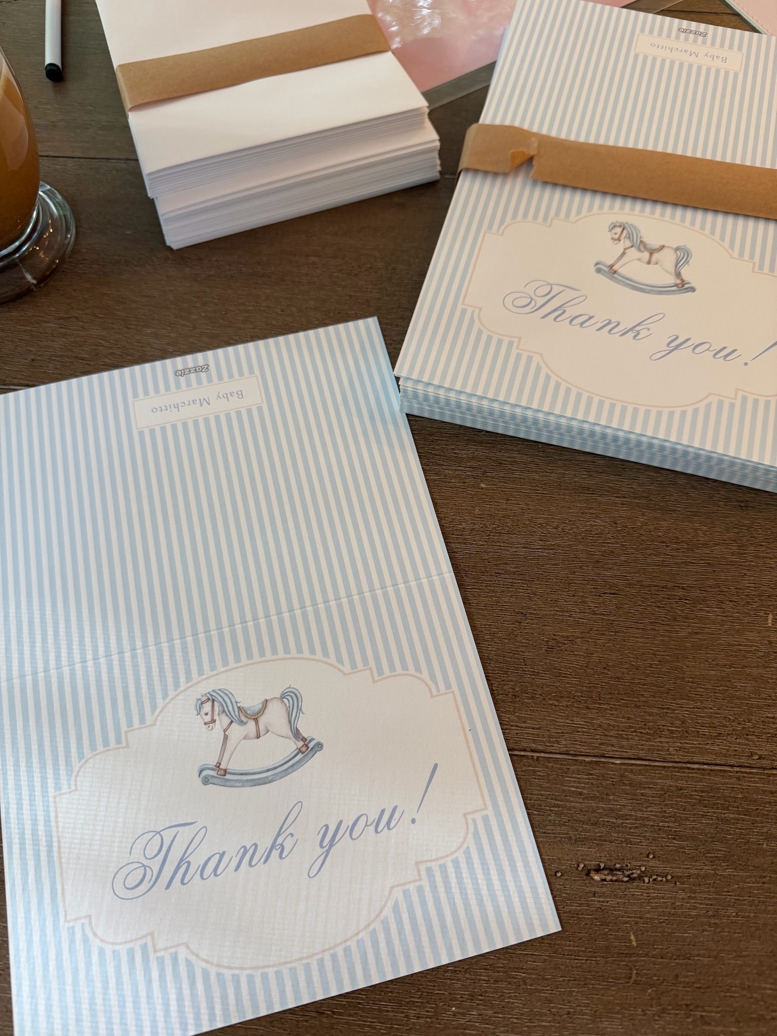 The sweetest rocking horse thank you cards for my baby shower from @Zazzle

#LTKBump #LTKBaby