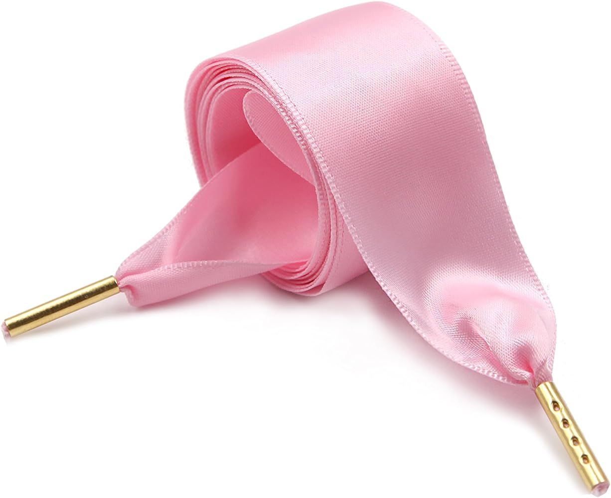 ZOOEASS Women Fashion Satin Ribbon Shoelaces Ideal for Converse Nike Addidas Puma | Amazon (US)