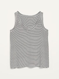 Luxe V-Neck Striped Swing Tank Top for Women | Old Navy (US)