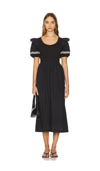 Cleobella Selma Midi Dress in Black. - size M (also in S, XL, XS) | Revolve Clothing (Global)