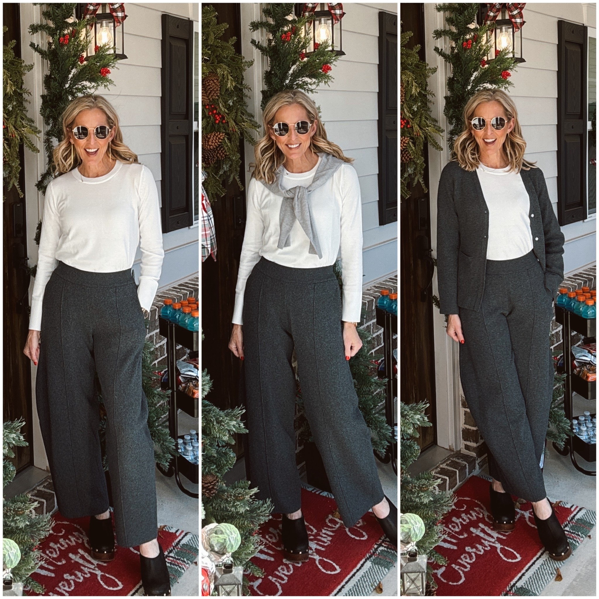 Walmart new arrivals are defying expectations in the best way and all under $30!  This chic, cozy set is under $24 and feels like that perfect luxury-meets-laid-back moment we all love. Whether you’re running errands, hosting at home, or heading out for the weekend, this outfit works everywhere. Comfortable, flattering, and timeless exactly what a good wardrobe staple should be. Comment Walmart to grab these links (comes in three color options). 

These Scoop sweater-knit barrel pants are the ultimate hybrid—polished enough to dress up, relaxed enough for busy weekdays or slow weekends. I paired them with the matching cardigan ($26) and a simple cozy yarn crewneck for an effortless, elevated look.

I’m wearing an extra small in everything. 