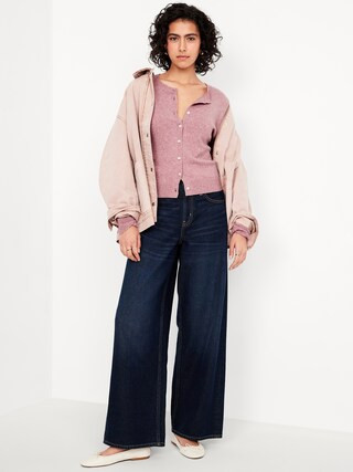 SoSoft Cropped Cardigan Sweater | Old Navy (US)