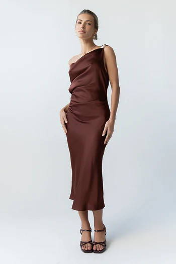 Marcella Satin Midi Dress | Böhme US