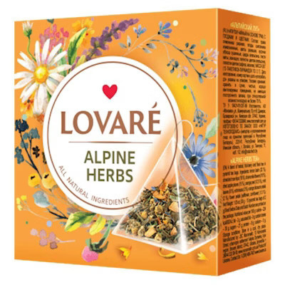 Lovare Alpine Herbs Tea l 15 Pyramids l 30g - Authentic Blend Of Alpines Herbs Infusion - 15 Biodegradable Pyramids - 30g - H | Target