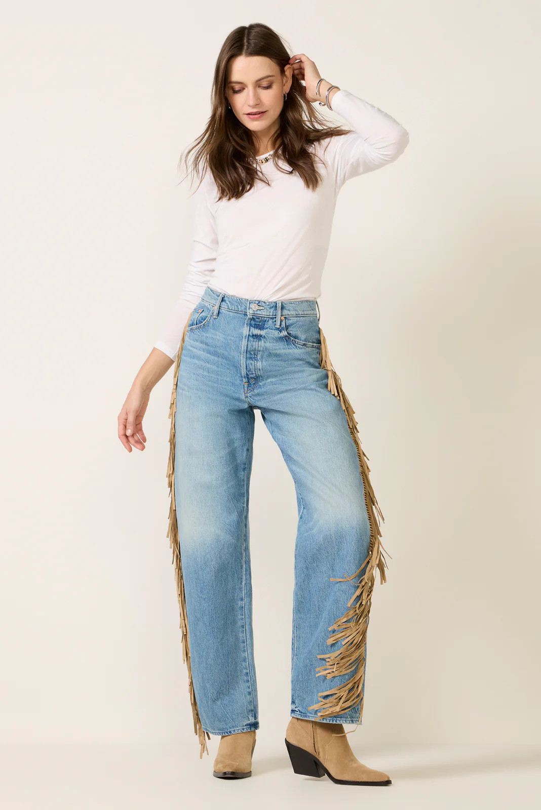 Fringe Half-Pipe Button Sneak | Evereve