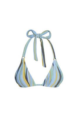 Morocco Top - Sardinia Stripe Azure | Monday Swimwear